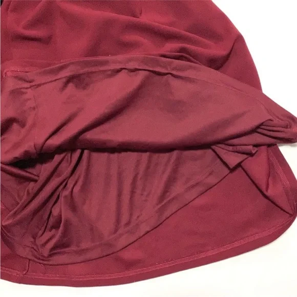 LULUS All My Loving Wine Red Knotted Mermaid Maxi Dress Large - Picture 8 of 13